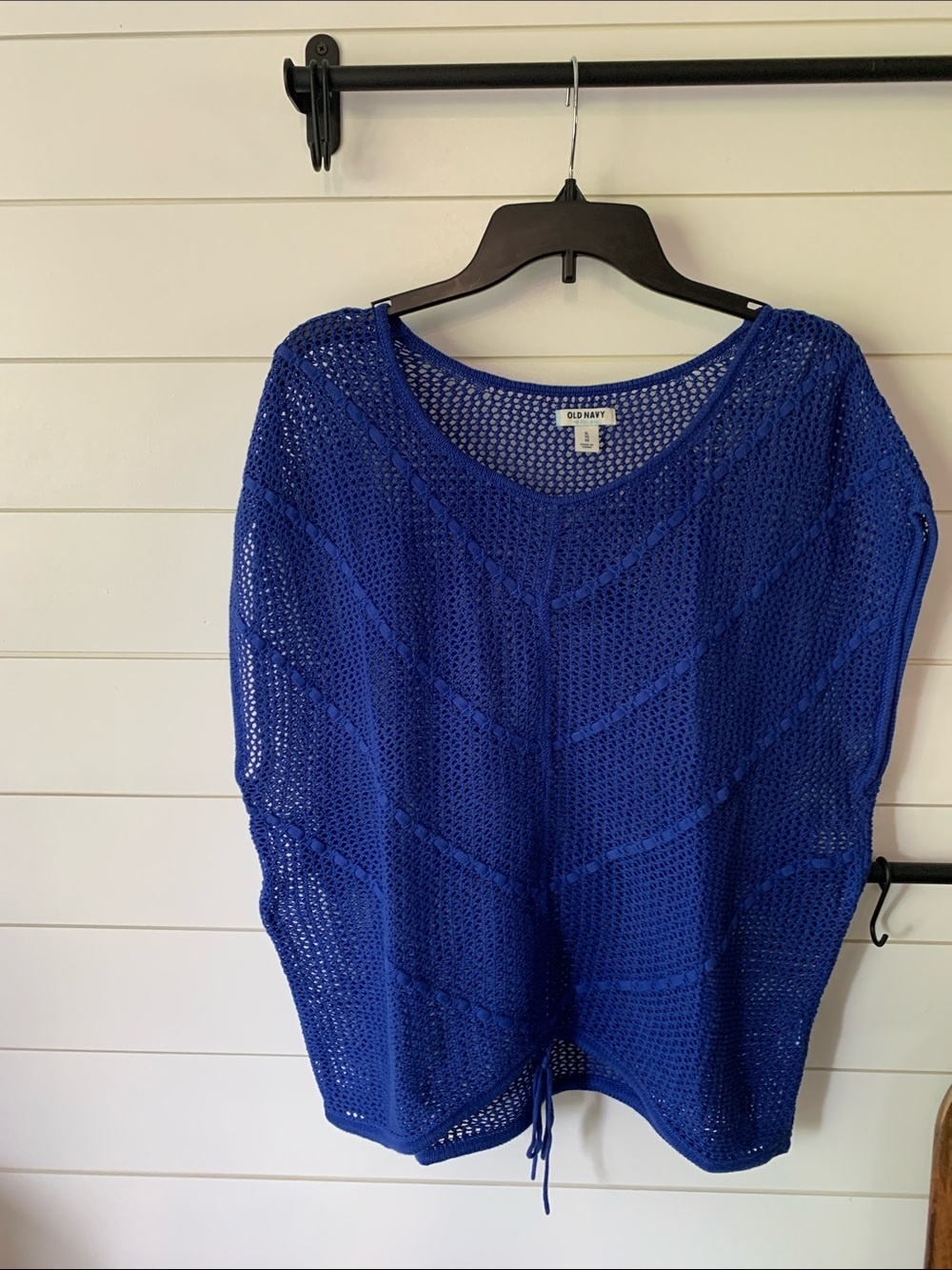 Old Navy Cobalt Blue Open-Weave Pullover